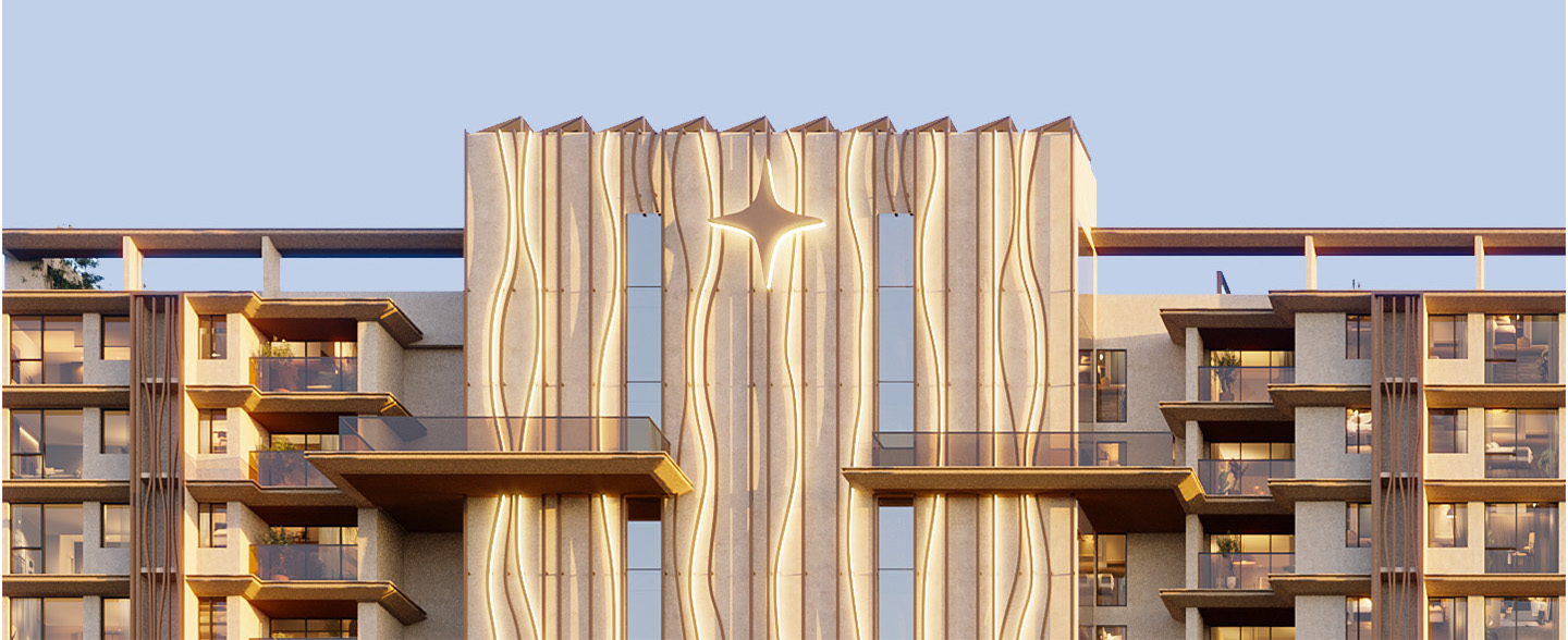 Aurora Lumiere building facade